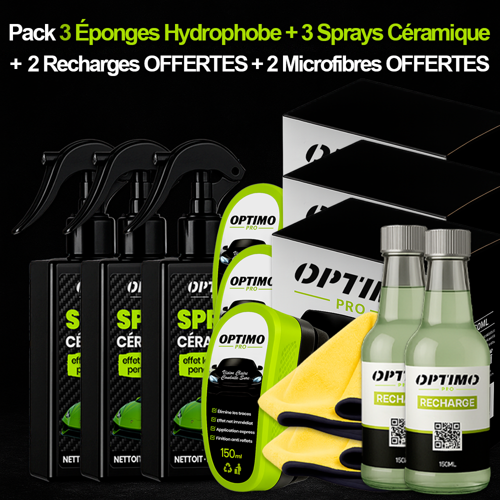 Pack Éponge Hydrophobe + Spray Céramique Optimo™ PRO