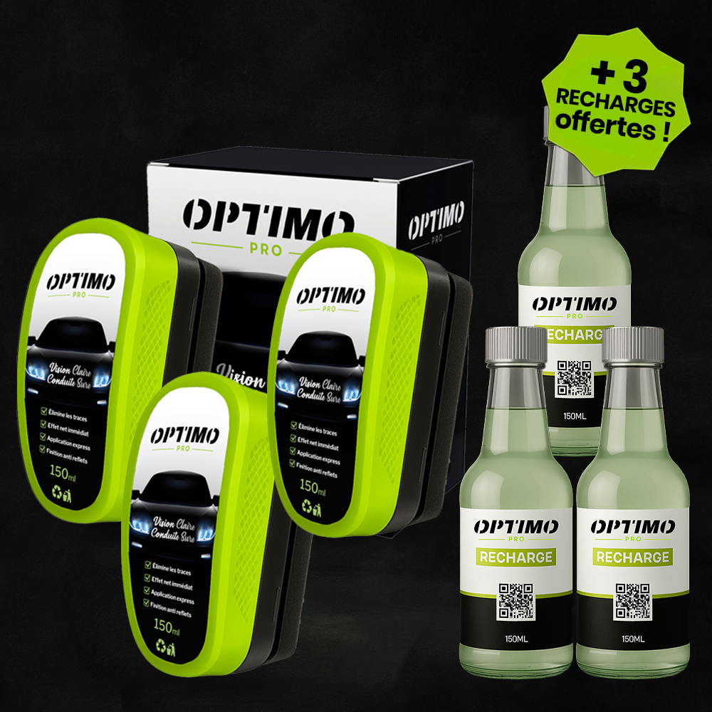 Pack 3 Optimo PRO + 3 Recharges OFFERTES !