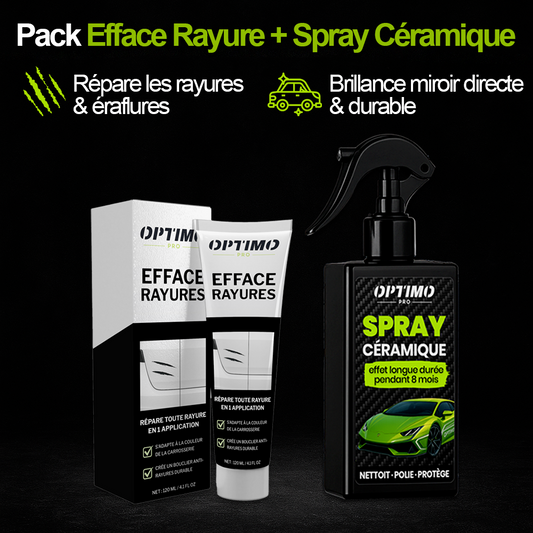 Pack Efface Rayure + Spray Céramique Optimo™ PRO