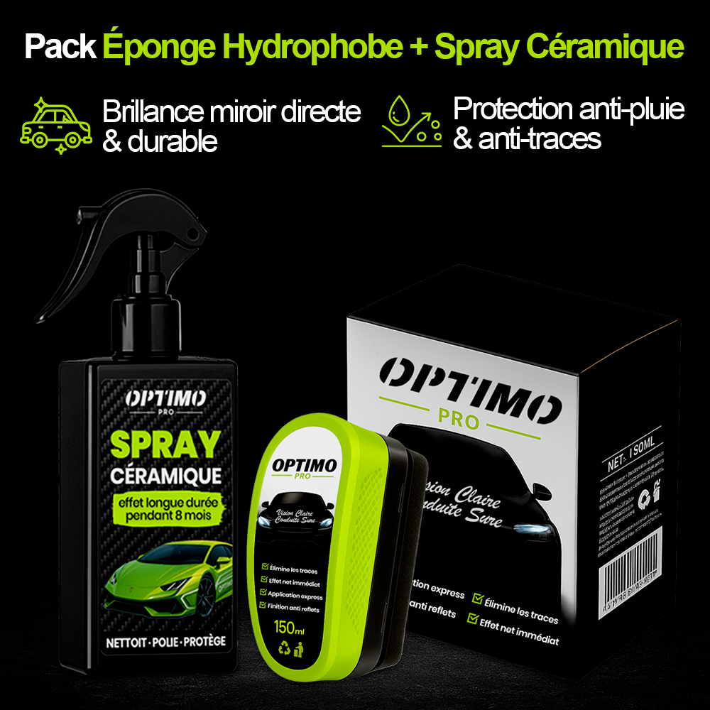 Pack Éponge Hydrophobe + Spray Céramique Optimo™ PRO