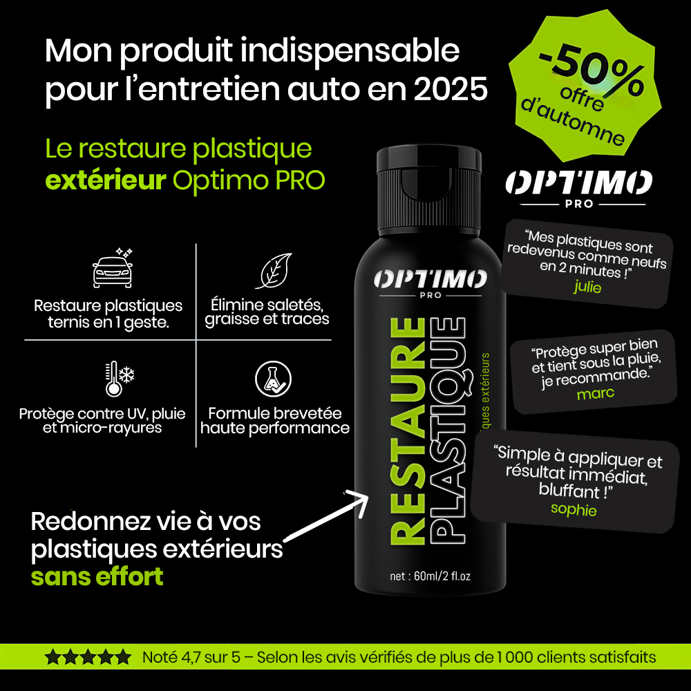Restaure Plastique Extérieur Optimo™ PRO