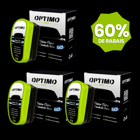 Pack x3 Éponges Hydrophobes pour Vitres Optimo™ PRO