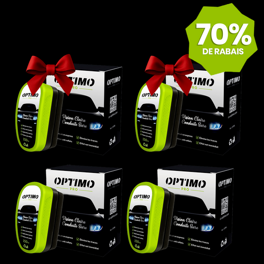 Pack x2 Éponges Hydrophobes pour Vitres Optimo™ PRO + 2 OFFERTES